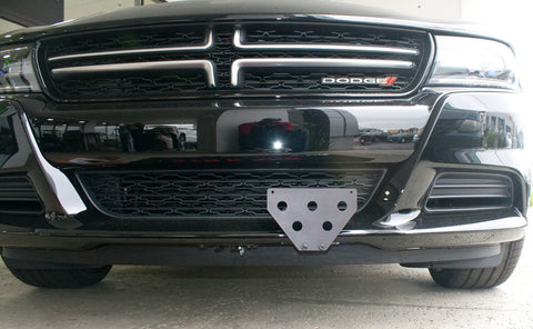 Quick-Release Front License Plate Bracket 2015-2023 Dodge Charger SXT, R/T, GT with adaptive cruise control (SNS66b)