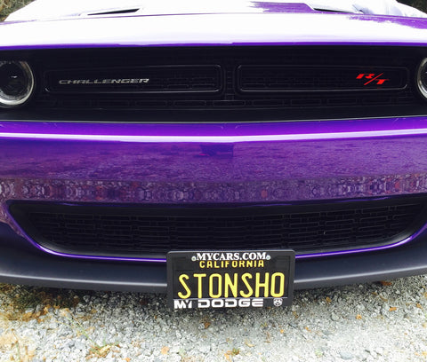 Quick-Release License Plate Bracket 2015-2023 Challenger WITHOUT adaptive cruise (SNS1b) RT, SXT, Scat Pack, SRT