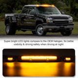 2000-2006 GMC Chevy HD Smoked White Amber LED Roof Cab Lights