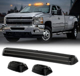 2007-2014 GMC Chevy HD Smoked White Amber LED Roof Cab Lights