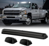2007-2014 GMC Chevy HD Smoked White Amber LED Roof Cab Lights