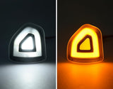 2009-2022 Ram 1500 2500 HD Smoked White Amber LED Tow Mirror Lights