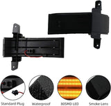 2014-2019 GMC Chevy Sierra Silverado HD Smoked Switchback LED Mirror Lights