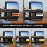 2014-2019 GMC Chevy Sierra Silverado HD Smoked Switchback LED Mirror Lights
