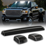 2015-2019 GMC Chevy HD Smoked White Amber LED Roof Cab Lights