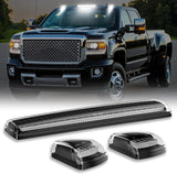 2015-2019 GMC Chevy HD Smoked White Amber LED Roof Cab Lights