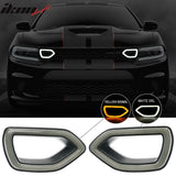 2015-2023 Dodge Charger SRT Smoke White DRL/Yellow Signal LED Lights