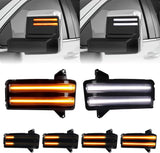 2020-2026+ GMC Chevy Sierra Silverado Smoked Switchback LED Mirror Lights