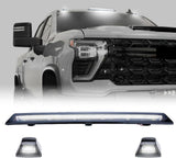 2020-2026+ GMC Chevy Sierra Silverado Smoked Switchback LED Mirror Lights