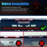 2020-2026+ GMC Sierra Chevy Silverado Smoked LED 3rd Brake Light