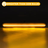 2020-2026+ GMC Sierra HD 2500 Smoked White Amber SCANNING LED Side Markers