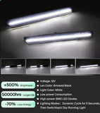 2020-2026+ GMC Sierra HD 2500 Smoked White Amber SCANNING LED Side Markers