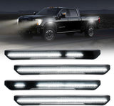 2020-2026+ GMC Sierra HD 2500 Smoked White Amber SCANNING LED Side Markers