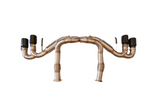 SPDZ1 Catback Exhaust For Chevrolet Corvette C8 2020+ Black Tips 6.2L V8 3" Race Series