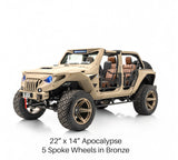Apocalypse 5 Spoke Wheel for Jeep Wrangler and Gladiator 5 Lug (Bronze)