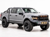 F150 ALUMINUM CHASE RACK 2021-2026 WITH (4) 6” LED FLOOD LIGHTS bed cage