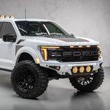 FORD F-150 RAPTOR AND RAPTOR R 2021-2026 BAJA STEEL BUMPER WITH 3 CENTER LED LIGHTS and Skid Plate