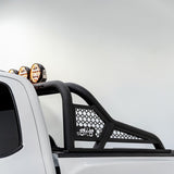 F150 ALUMINUM CHASE RACK 2021-2026 WITH (4) 6” LED FLOOD LIGHTS bed cage