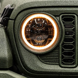 Jeep Wrangler Color Changing RGBW Halo Headlights 2018-2026