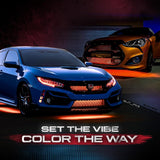 AURA LED Lighting Kit Bundle - Underglow + Grille + Interior - Remote Control