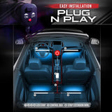 AURA LED Lighting Kit Bundle - Underglow + Grille + Interior - Remote Control