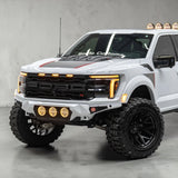 FORD F-150 RAPTOR AND RAPTOR R 2021-2026 BAJA STEEL BUMPER WITH 3 CENTER LED LIGHTS and Skid Plate