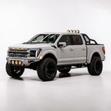 F150 ALUMINUM CHASE RACK 2021-2026 WITH (4) 6” LED FLOOD LIGHTS bed cage