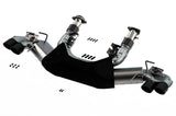 Borla 2020 Chevrolet Corvette C8 6.2 ATAK 3in Exhaust System Dual Round Rolled A/C Black Chrome Tips 140839BC