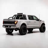 F150 ALUMINUM CHASE RACK 2021-2026 WITH (4) 6” LED FLOOD LIGHTS bed cage