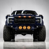 FORD F-150 LARIAT AND XLT 2021-2026 BAJA STEEL BUMPER WITH 3 CENTER LED LIGHTS and Skid Plate