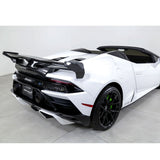 VRS Style Dry Carbon Fiber Rear Wing with Base Panel for Lamborghini Huracan LP580 LP610 EVO