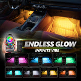 AURA PRO LED Triple Bundle for Dodge Challenger 08-23 ( Halo + Interior + Underglow ) - Bluetooth APP and Remote Controlled