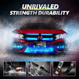 AURA 5th gen (S197) Mustang Bundle: RGB Halo O rings + Grille + Interior w- Bluetooth  APP and Remote Controlled