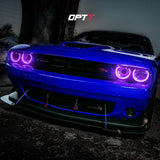 AURA Remote Control Day Time Running Light DRL Halo RGB for Dodge Challenger 08-23 - Install Friendly