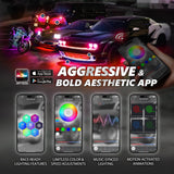 AURA 5th gen (S197) Mustang Bundle: RGB Halo O rings + Grille + Interior w- Bluetooth  APP and Remote Controlled