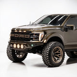 FORD F-150 RAPTOR AND RAPTOR R 2021-2026 BAJA STEEL BUMPER WITH 3 CENTER LED LIGHTS and Skid Plate