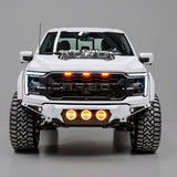 FORD F-150 LARIAT AND XLT 2021-2026 BAJA STEEL BUMPER WITH 3 CENTER LED LIGHTS and Skid Plate