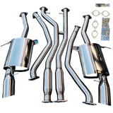 Stainless Full Catback Exhaust Muffler For BMW 335i E90 E92 07-10 N54 Polished