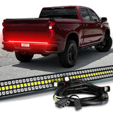 OPT7 Redline Triple Tailgate Light Bar 60" Bundle for Chevy Silverado-GMC Sierra 1500 19-21