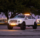 F150 ALUMINUM CHASE RACK 2021-2026 WITH (4) 6” LED FLOOD LIGHTS bed cage
