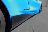 Chevrolet Corvette C8 Z06/ E Ray/ ZR1/ Grand Sport Carbon Fiber Side Rocker Extensions/ Side Skirts