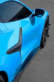 Chevrolet Corvette C8 Z06/ E Ray/ ZR1/ Grand Sport Carbon Fiber Side Rocker Extensions/ Side Skirts