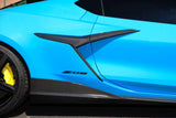 Chevrolet Corvette C8 Z06/ E Ray/ ZR1/ Grand Sport Carbon Fiber Side Rocker Extensions/ Side Skirts