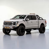 F150 ALUMINUM CHASE RACK 2021-2026 WITH (4) 6” LED FLOOD LIGHTS bed cage