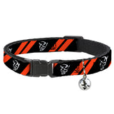 Cat Collar Breakaway - Dodge Stripes Demon Icon Black Red White