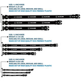 Plastic Clip Collar - RAM Shield Logo/Bold Text Black/White