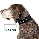 Plastic Clip Collar - RAM Shield Logo/Bold Text Black/White