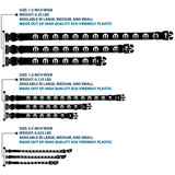 Plastic Clip Collar - MOPAR Logo Repeat Black/White