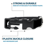 Plastic Clip Collar - MOPAR Logo Repeat Black/White