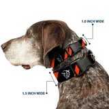 Plastic Clip Collar - Dodge Stripes/Demon Icon Black/Red/White